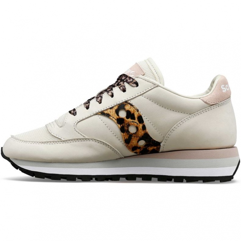 Saucony Jazz Triple Women's Sneakers White / Leopard | CANADA ZPJXEDH