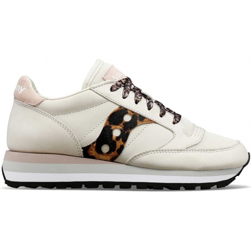 Saucony Jazz Triple Women\'s Sneakers White / Leopard | CANADA ZPJXEDH