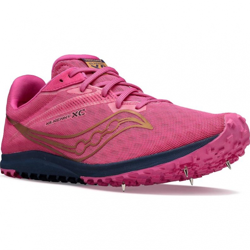 Saucony Kilkenny XC9 Men's Spikes Pink | CANADA HWQPZTM