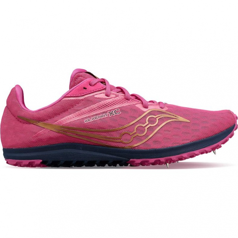 Saucony Kilkenny XC9 Men\'s Spikes Pink | CANADA HWQPZTM