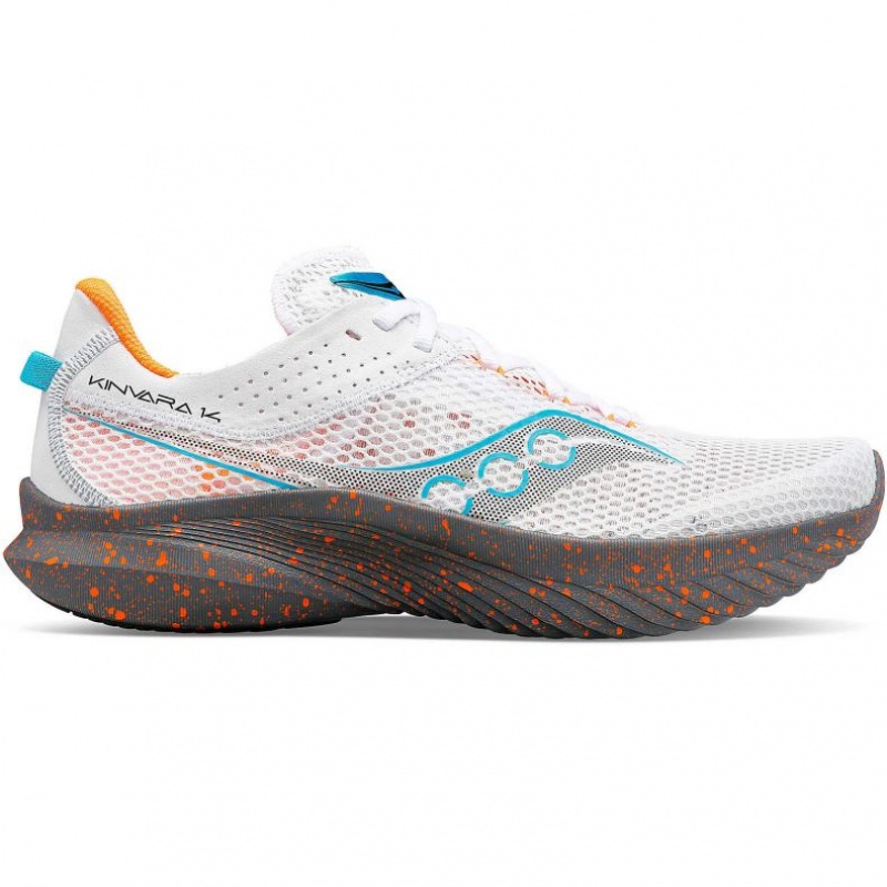 Saucony Kinvara 14 Men\'s Running Shoes White | CANADA HMOUDEG