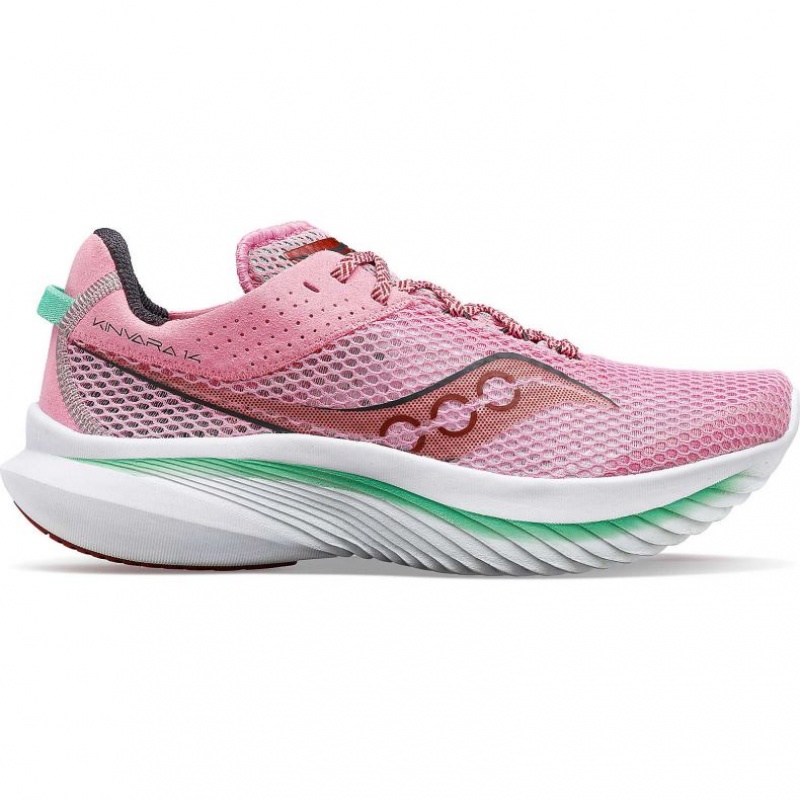 Saucony Kinvara 14 Women\'s Running Shoes Pink | CANADA ZLEDAOW