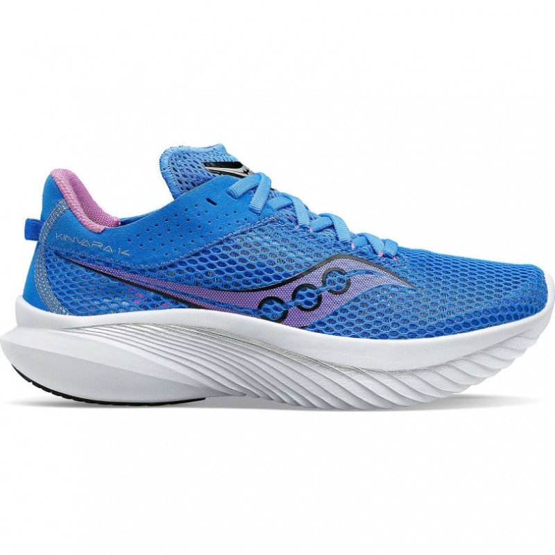 Saucony Kinvara 14 Women\'s Running Shoes Blue | CANADA JQVSTEP