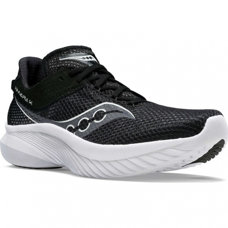 Saucony Kinvara 14 Women's Running Shoes Black / White | CANADA FSOMRJC