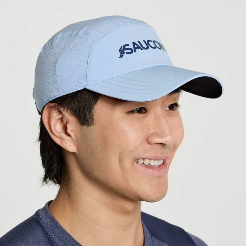 Saucony Outpace Men\'s Hat Blue | CANADA VOLFCTK