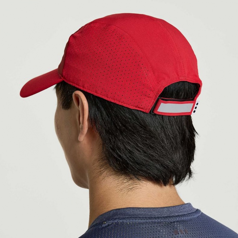 Saucony Outpace Men's Hat Red | CANADA NQHSKXG