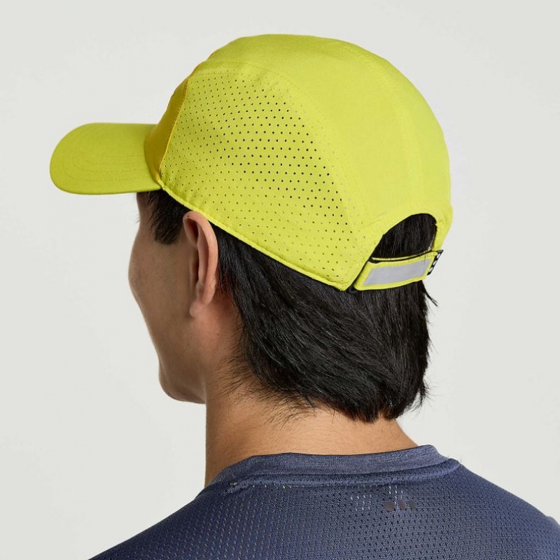 Saucony Outpace Men's Hat Yellow | CANADA OIZTELK