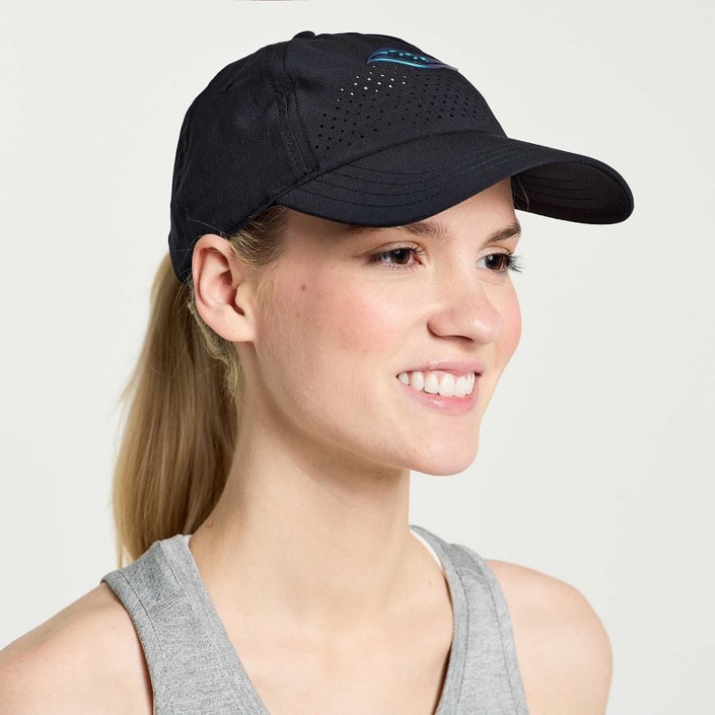 Saucony Outpace Petite Women\'s Hat Black | CANADA OXISDFK