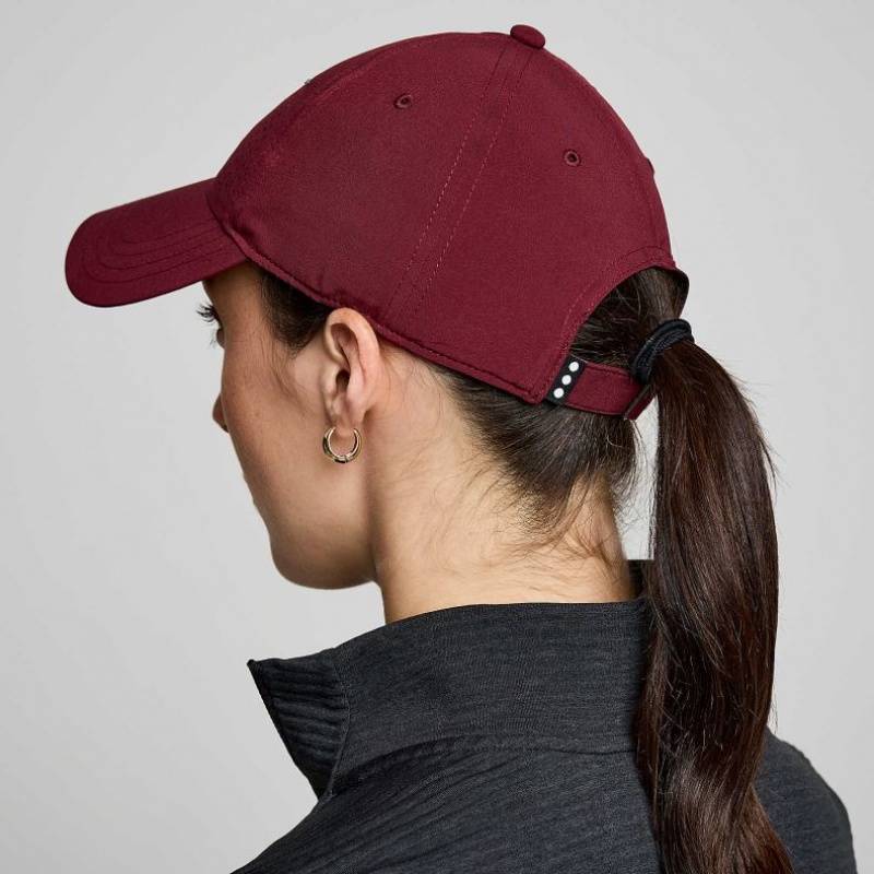 Saucony Outpace Petite Women's Hat Burgundy | CANADA MGYXLCA