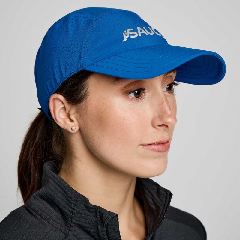 Saucony Outpace Women\'s Hat Blue | CANADA USLBJKG