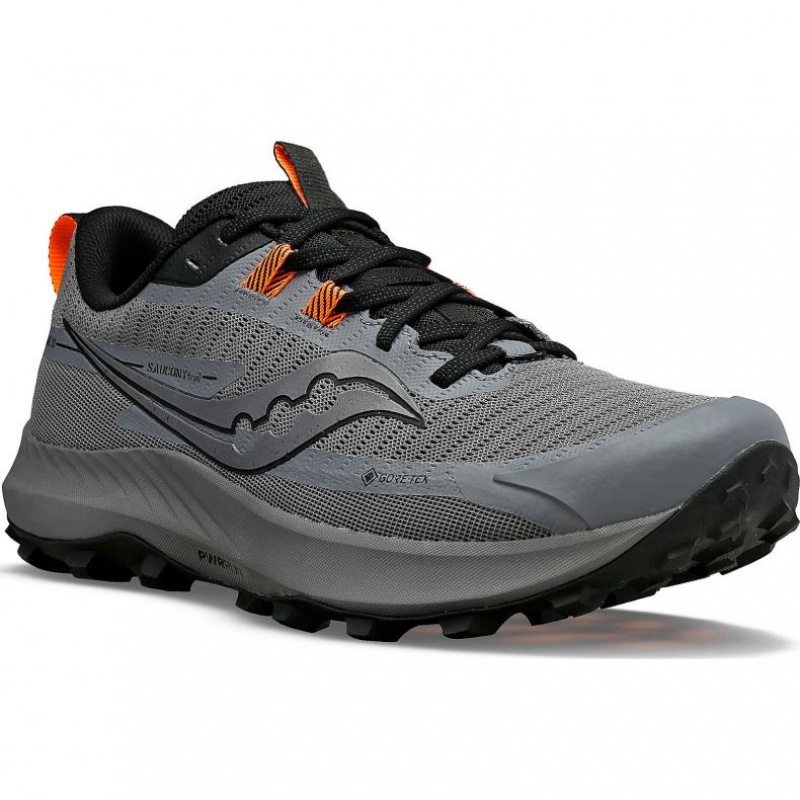 Saucony Peregrine 13 GTX Men's Trail Running Shoes Grey | CANADA DTRFNIP