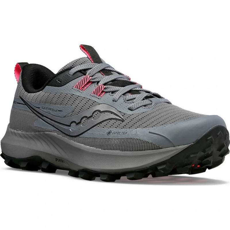 Saucony Peregrine 13 GTX Women's Trail Running Shoes Grey | CANADA KOREWVY