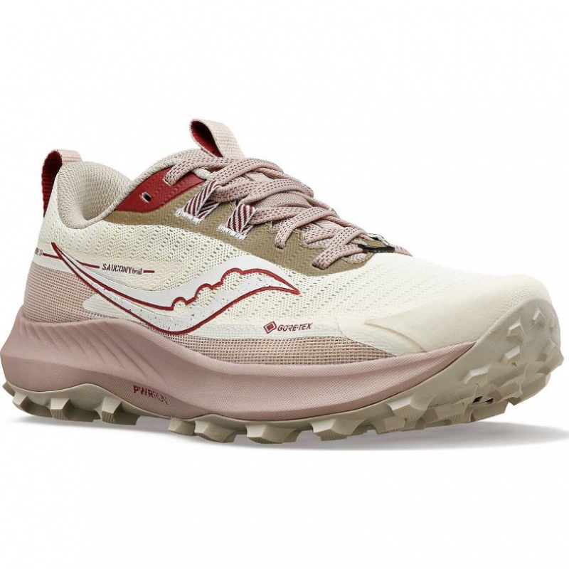 Saucony Peregrine 13 GTX Women's Trail Running Shoes White | CANADA LQXMACE