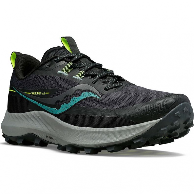 Saucony Peregrine 13 Men's Trail Running Shoes Black | CANADA QTYGMKU