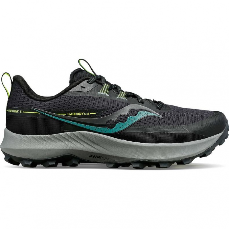 Saucony Peregrine 13 Men\'s Trail Running Shoes Black | CANADA QTYGMKU