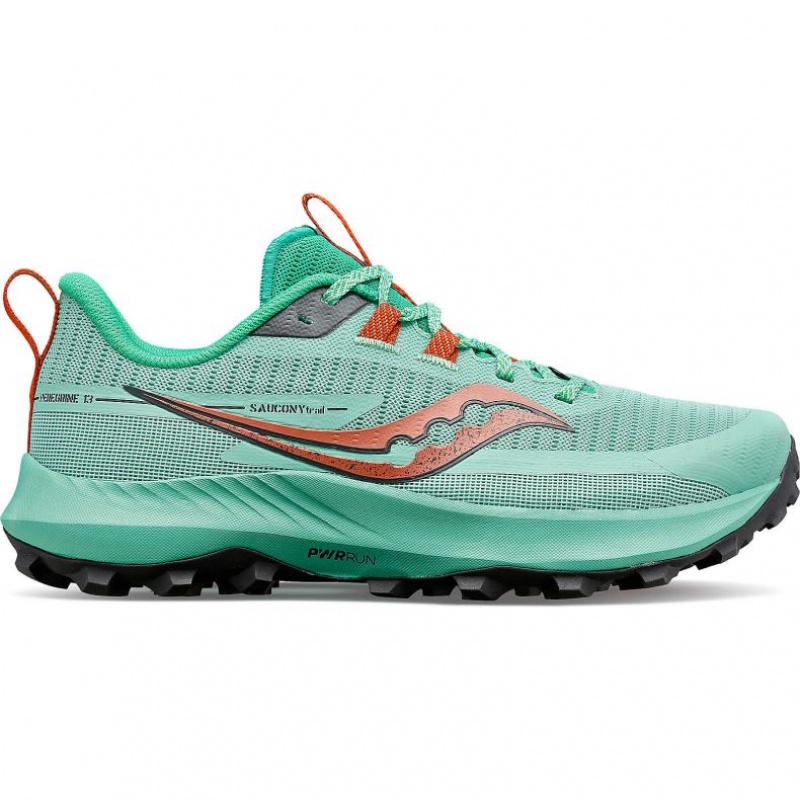 Saucony Peregrine 13 Women\'s Trail Running Shoes Turquoise | CANADA PFGBKMX