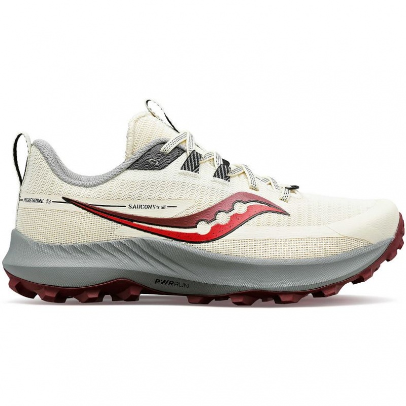 Saucony Peregrine 13 Women\'s Trail Running Shoes White | CANADA UZFEQLR