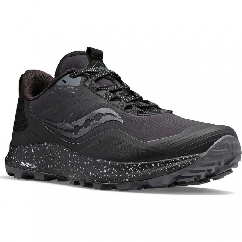 Saucony Peregrine ICE+ 3 Men's Running Shoes Black | CANADA AMPIZVB