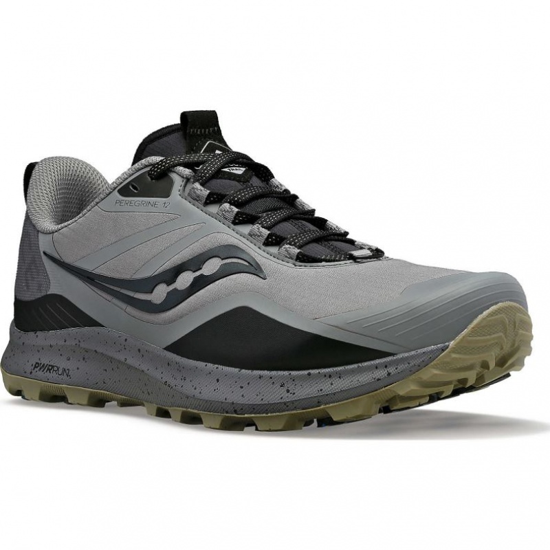 Saucony Peregrine ICE+ 3 Men's Trail Running Shoes Grey | CANADA BLVNIMH