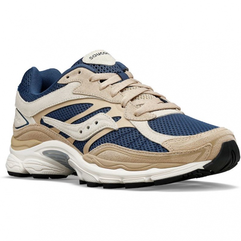 Saucony ProGrid Omni 9 Premium Men's Sneakers Beige / Blue | CANADA OSFQGVE