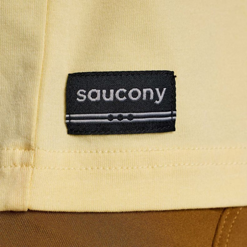 Saucony Recovery Boxy Women's T-Shirt Yellow | CANADA EVAYRHQ