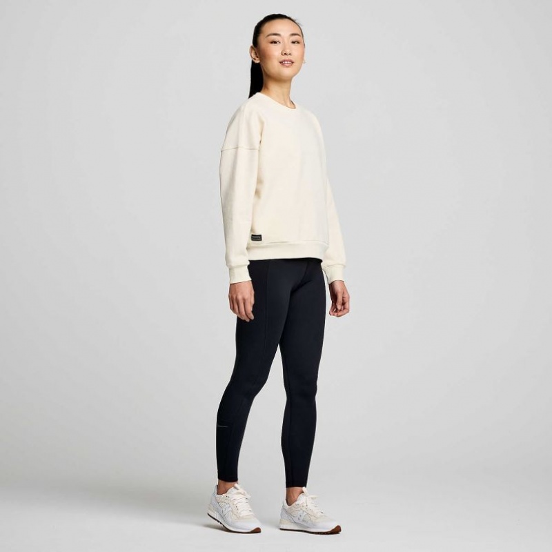 Saucony Recovery Crew Women's Sweatshirt White | CANADA GWMIQJK