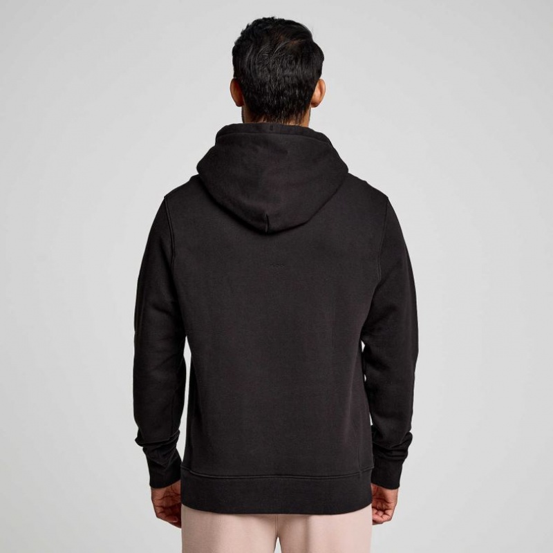 Saucony Recovery Men's Hoodie Black | CANADA PFSTAEJ