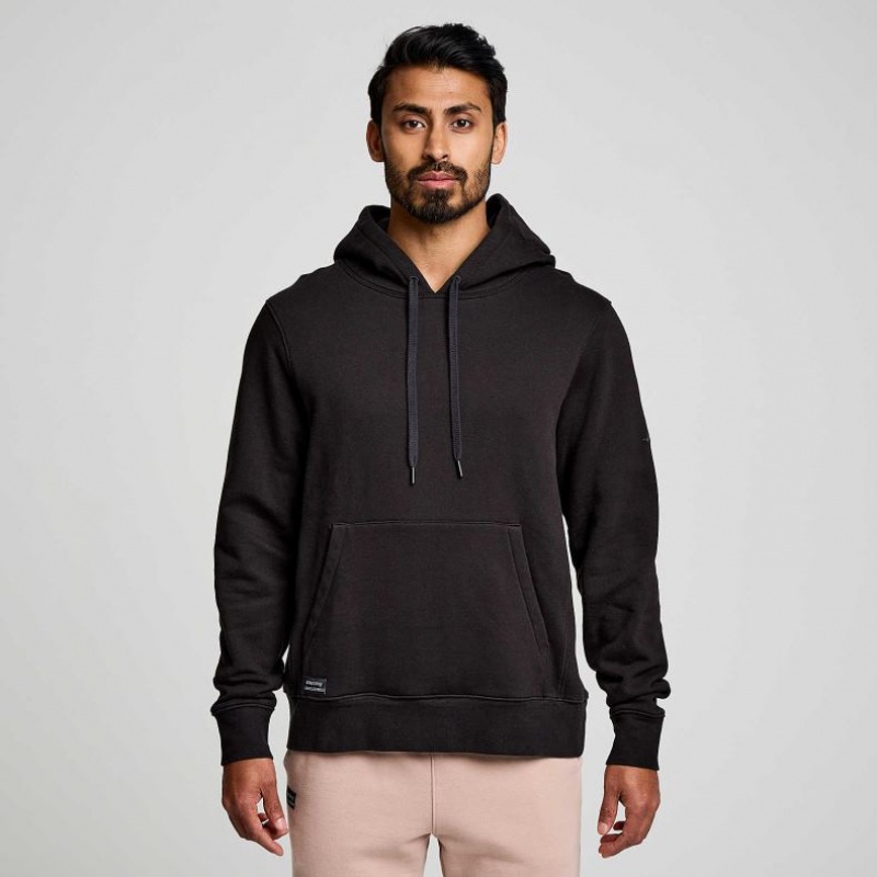 Saucony Recovery Men\'s Hoodie Black | CANADA PFSTAEJ