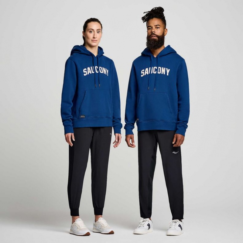 Saucony Recovery Men's Hoodie Indigo | CANADA UXQSEAP