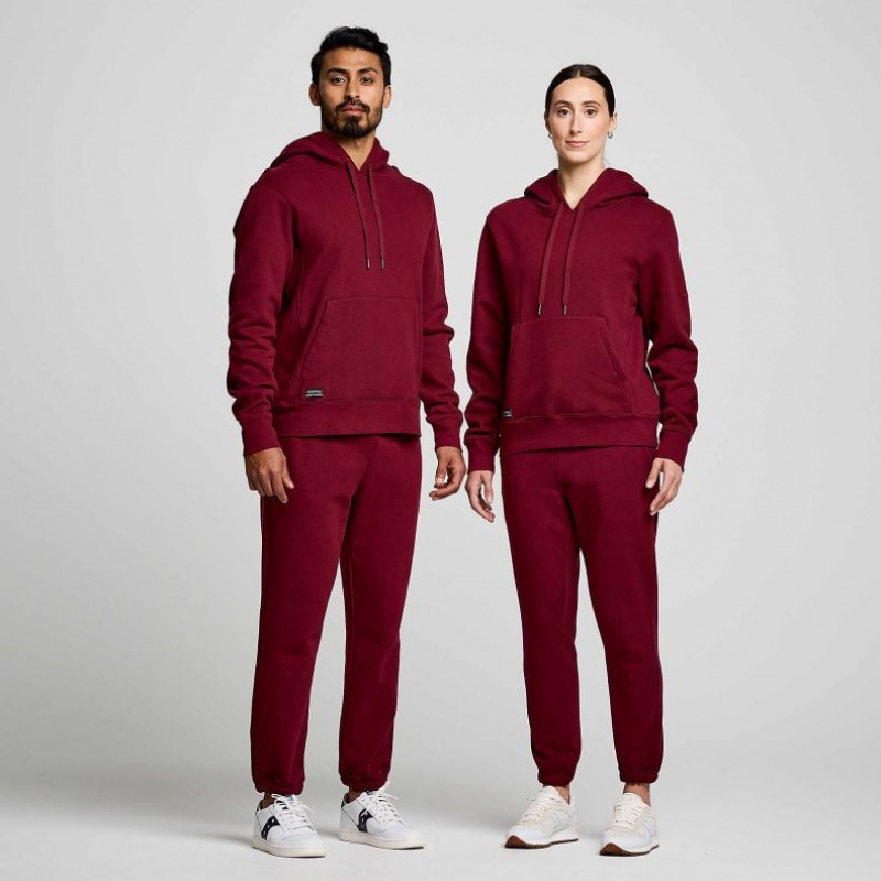 Saucony Recovery Men's Hoodie Red | CANADA ZRSENWH