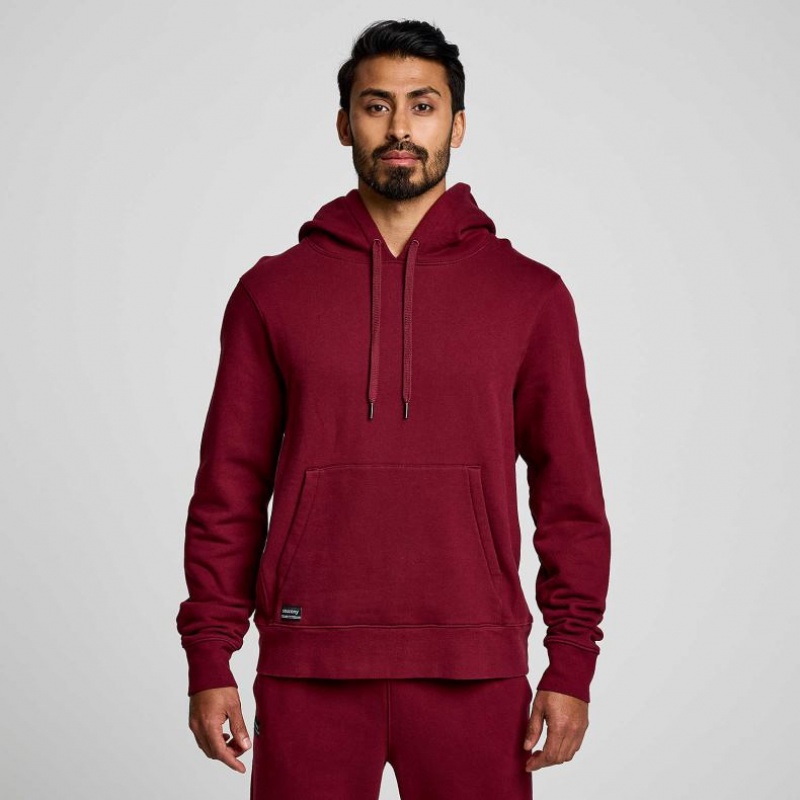 Saucony Recovery Men\'s Hoodie Red | CANADA ZRSENWH