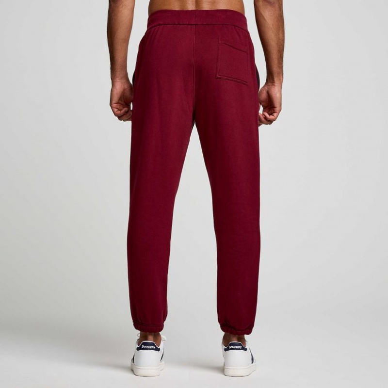 Saucony Recovery Men's Jogger Burgundy | CANADA FVKOAEX