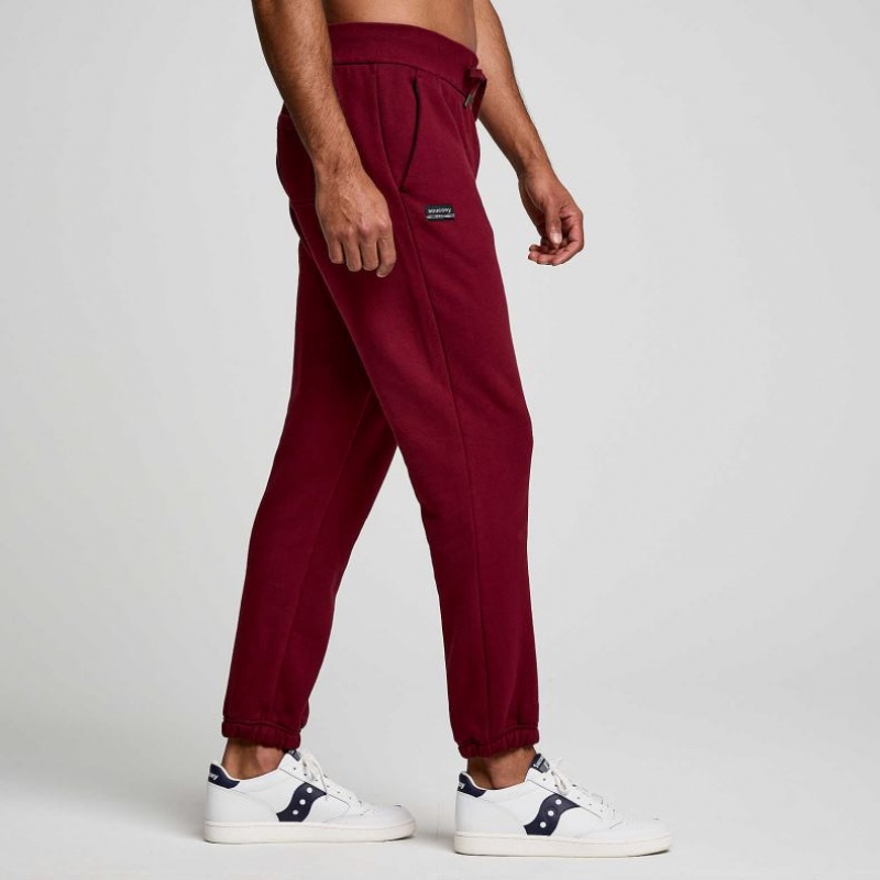 Saucony Recovery Men's Jogger Burgundy | CANADA FVKOAEX