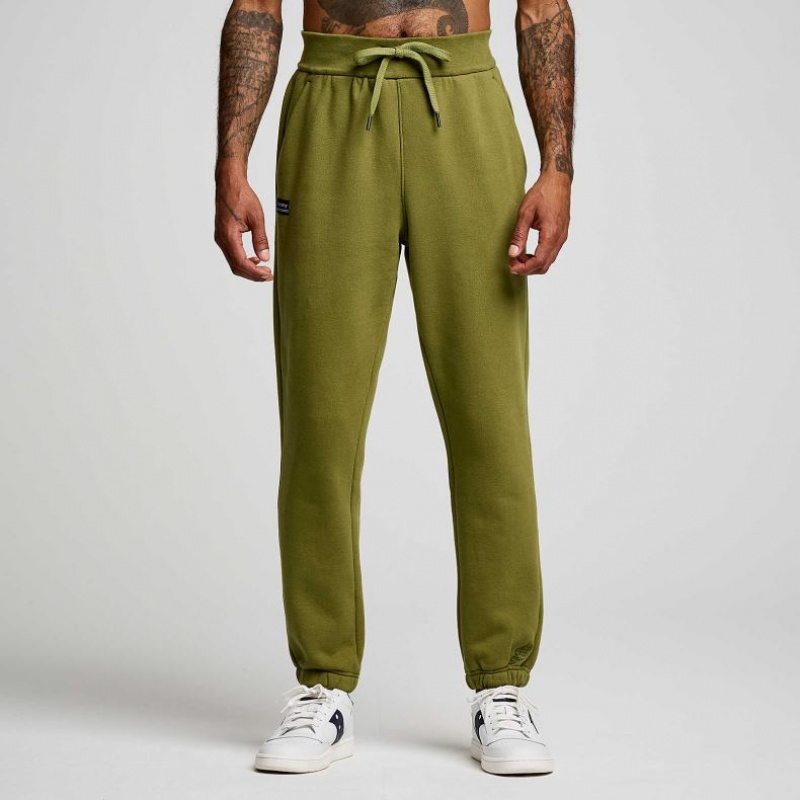 Saucony Recovery Men's Jogger Olive | CANADA NKMDUFQ