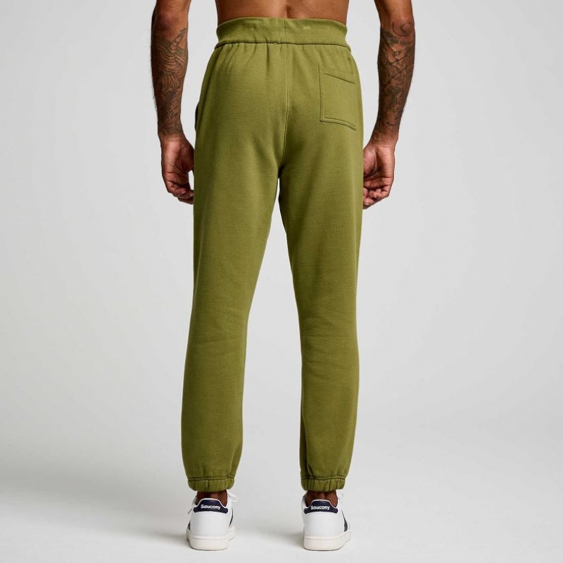 Saucony Recovery Men's Jogger Olive | CANADA NKMDUFQ