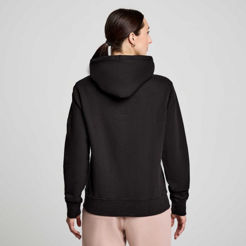 Saucony Recovery Women's Hoodie Black | CANADA HCFOKAP