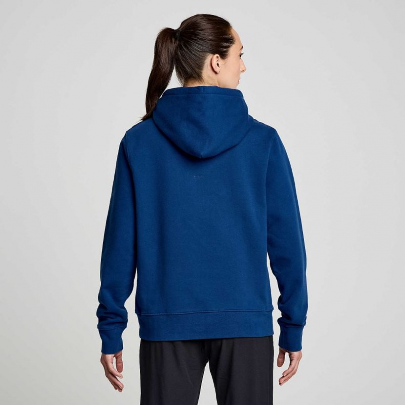 Saucony Recovery Women's Hoodie Indigo | CANADA XFUTYOL