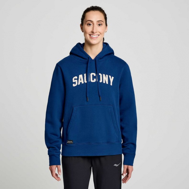 Saucony Recovery Women\'s Hoodie Indigo | CANADA XFUTYOL