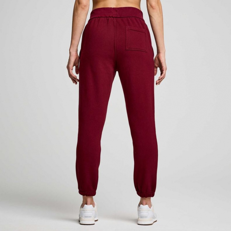 Saucony Recovery Women's Jogger Burgundy | CANADA RMUYZLD