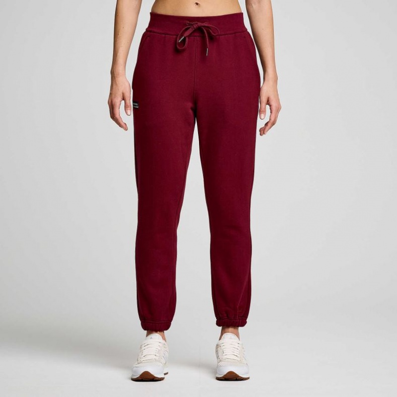 Saucony Recovery Women\'s Jogger Burgundy | CANADA RMUYZLD