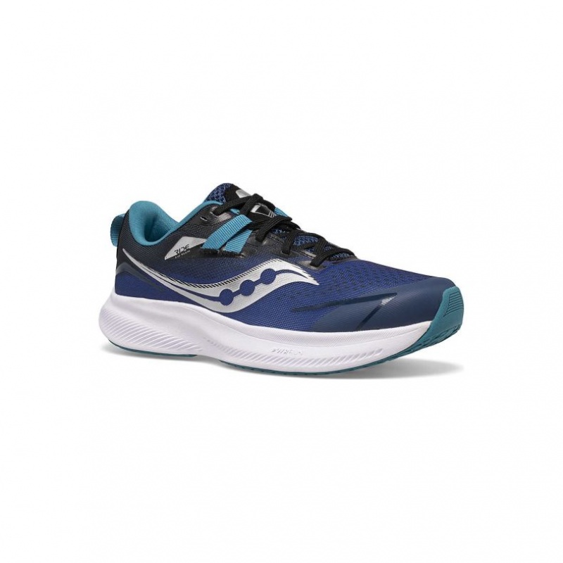 Saucony Ride 15 Big Kids' Sneakers Blue | CANADA BKUDRJW