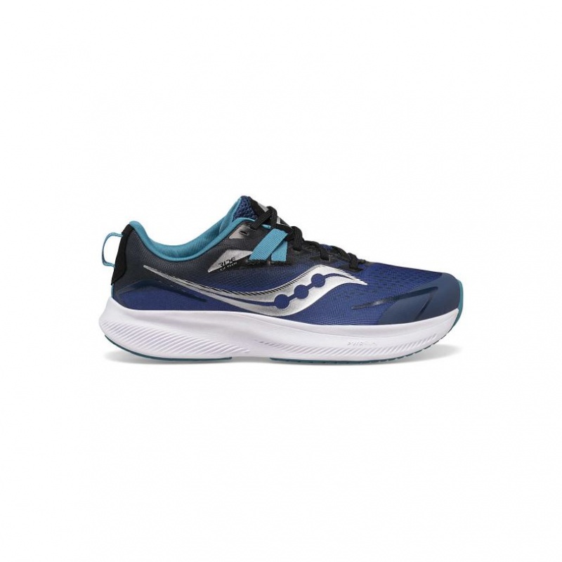 Saucony Ride 15 Big Kids\' Sneakers Blue | CANADA BKUDRJW