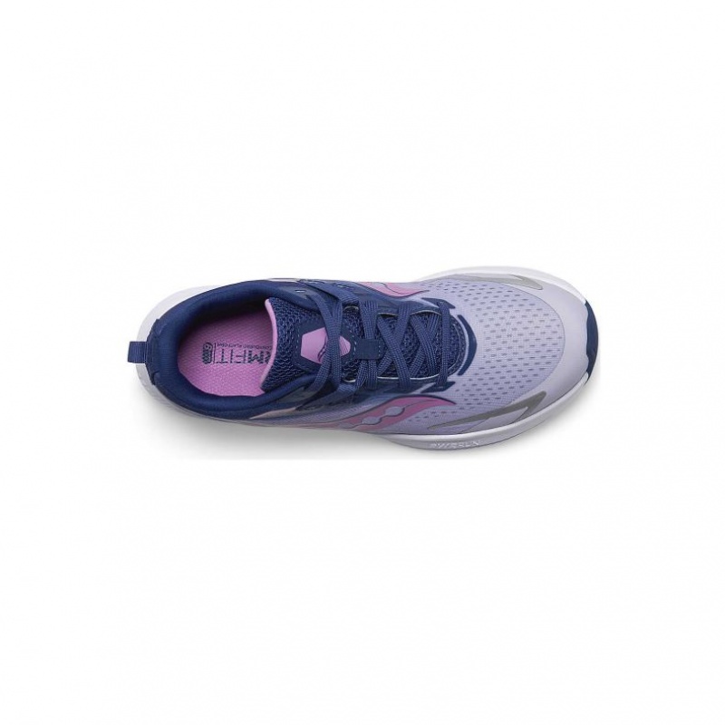 Saucony Ride 15 Big Kids' Sneakers Purple / Indigo | CANADA WPJUTBN