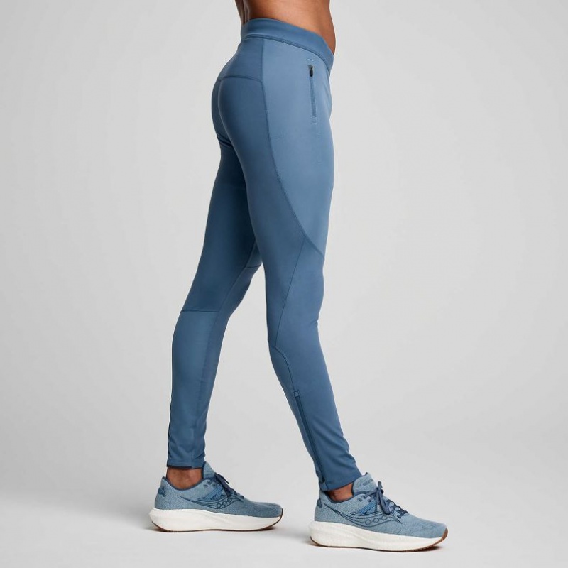 Saucony Runshield Men's Tight Blue | CANADA PJXUKIZ