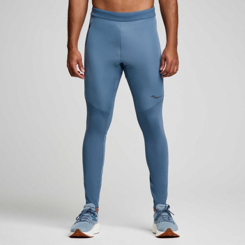 Saucony Runshield Men\'s Tight Blue | CANADA PJXUKIZ