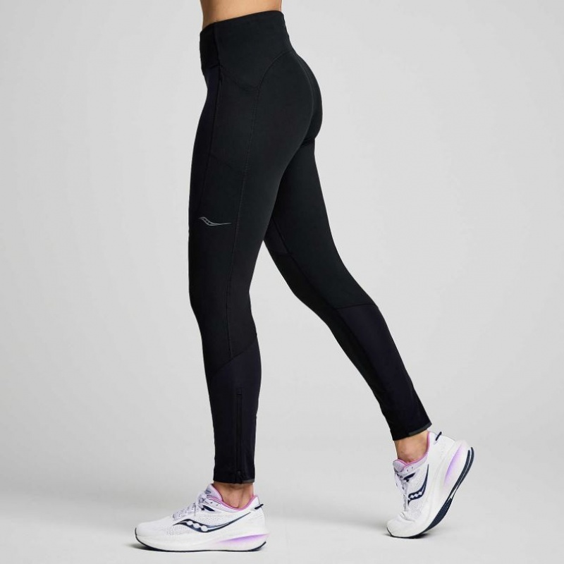 Saucony Runshield Women's Tight Black | CANADA FELOZSP