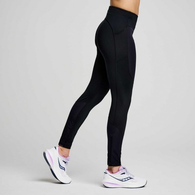 Saucony Runshield Women's Tight Black | CANADA FELOZSP