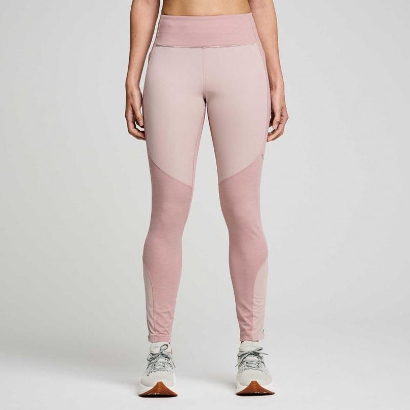 Saucony Runshield Women\'s Tight Pink | CANADA TLSJEYU