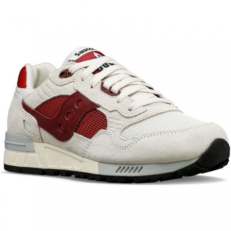 Saucony Shadow 5000 Men's Sneakers White / Red | CANADA DGYBSKQ