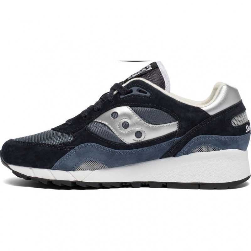 Saucony Shadow 6000 Men's Sneakers Navy / Silver | CANADA IMQHAKB